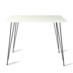 Стол Kalune Design Sandalf Square, белый цена и информация | Кухонные и обеденные столы | kaup24.ee