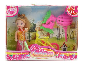 Кукла с велосипедом  Lovely Girl L 12163 цена и информация | Игрушки для девочек | kaup24.ee