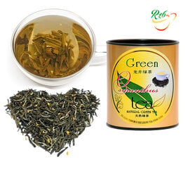 Roheline tee koos pungadega ja Osmanthuse õitega, Osmanthus Green tea with tips, PT, 80 g hind ja info | Tee | kaup24.ee