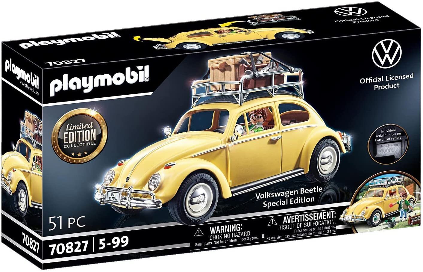 70827 PLAYMOBIL Volkswagen Beetle – eriväljaanne цена и информация | Klotsid ja konstruktorid | kaup24.ee