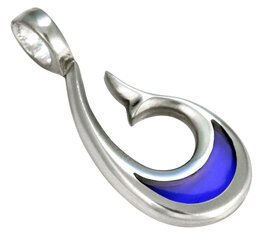 Bico "Matua Luna" väike läbipaistev sinine vaik ja metallist ripats (BTS13 sinine) hind ja info | Kaelakeed | kaup24.ee