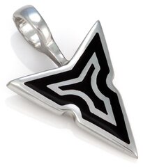 Bico "Tyra Spear" väike must vaik ja metallist ripats (BTS14 must) hind ja info | Kaelakeed | kaup24.ee