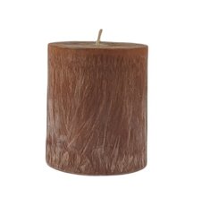 Küünal palmivahast, silinder, 9,5 x 11 cm, pruun цена и информация | Подсвечники, свечи | kaup24.ee
