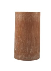 Küünal palmivahast, silinder, 9,5 x 17 cm, helepruun цена и информация | Подсвечники, свечи | kaup24.ee