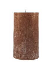 Küünal palmivahast, silinder, 9,5 x 17 cm, pruun цена и информация | Подсвечники, свечи | kaup24.ee