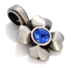 Bico "Clover" lilleriip siniste kristallidega (MS13 Blue) hind ja info | Kaelakeed | kaup24.ee