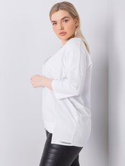 Valge puuvillane pluss suurusega pluus hind ja info | Naiste pluusid, särgid | kaup24.ee
