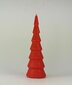 Käsitsi valmistatud küünlad Jõulupuud 3 tk punased 22 cm.,17 cm.,12 cm, Nr.2 hind ja info | Küünlad, küünlajalad | kaup24.ee