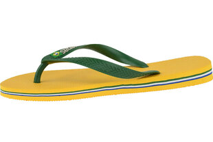 Meeste plätud Havaianas Brasil Logo 4110850-1652, kollane цена и информация | Мужские шлепанцы, босоножки | kaup24.ee