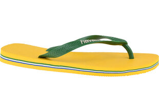 Meeste plätud Havaianas Brasil Logo 4110850-1652, kollane цена и информация | Мужские шлепанцы, босоножки | kaup24.ee