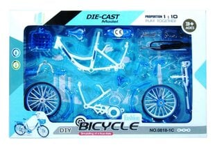 Jalgratta mudel metallist kokkupandav 1/10 hind ja info | Klotsid ja konstruktorid | kaup24.ee