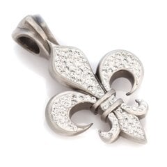 Подвеска Bico "Orleans" Pave Fleur De Lis с кристаллами (PV2 Clear) цена и информация | Украшения на шею | kaup24.ee