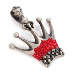 Подвеска Bico "Kingdom" Pave Crown с кристаллами (PV3 красный) цена и информация | Украшения на шею | kaup24.ee