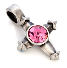 Bico "Cyrilli" ripats roosade kristallidega (MS5 Pink) цена и информация | Украшения на шею | kaup24.ee