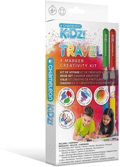 Loominguliste markerite komplekt Chameleon Kidz Travel 4 hind ja info | Kunstitarbed, voolimise tarvikud | kaup24.ee