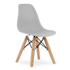 Комплект из 4 детских стульев Zubi, серый цена и информация | Детские столы и стулья | kaup24.ee