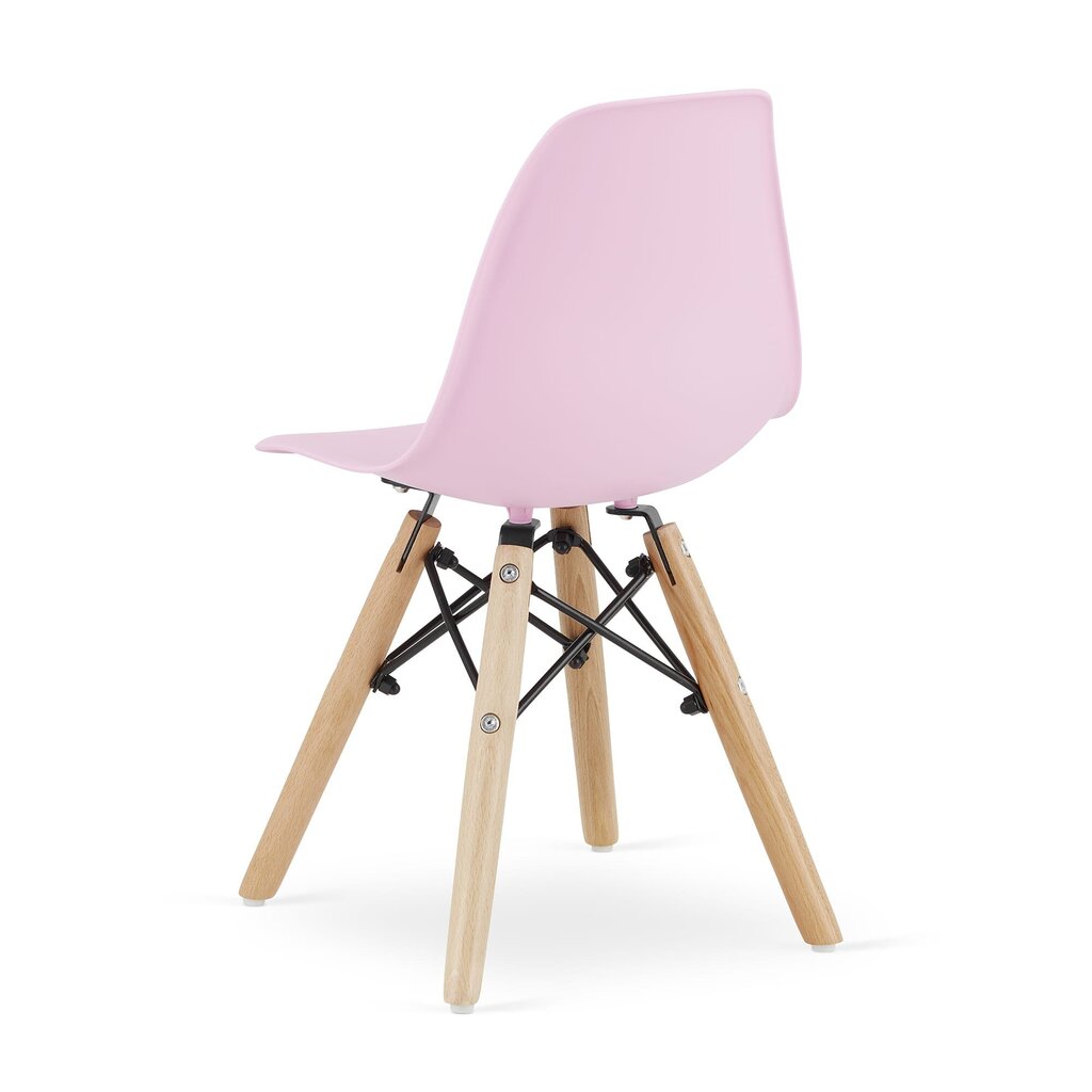 4-lastetooli komplekt Zubi, roosa hind ja info | Laste lauad ja toolid | kaup24.ee