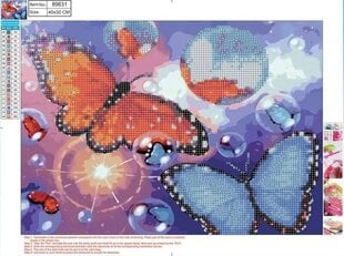 Teemantmosaiigikomplekt Liblikad, 30x40 cm цена и информация | Алмазная мозаика | kaup24.ee