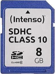 MEMORY SDHC 8GB C10/3411460 INTENSO цена и информация | Fotoaparaatide mälukaardid | kaup24.ee