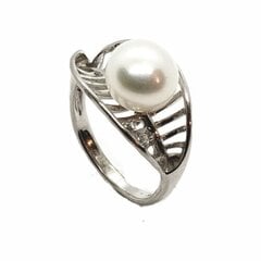 Pärlitega sõrmus 9.5 mm , 17.0, 925° hind ja info | Sõrmused | kaup24.ee