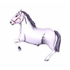 Fooliumist õhupall 24 &amp; quot; FX – Galloping Horses &amp; quot; (valge) hind ja info | Õhupallid | kaup24.ee