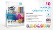 Loominguliste markerite komplekt Chameleon Kidz Blend & Spray 10 цена и информация | Kunstitarbed, voolimise tarvikud | kaup24.ee