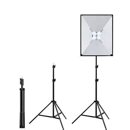 Puluz valguskast 50 x 70 cm statiiviga, 4 LED pirni hind ja info | Fotovalgustuse seadmed | kaup24.ee