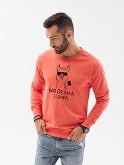Джемпер мужской No drama Lama B1153-45413, оранжевый цена и информация | Мужские толстовки | kaup24.ee