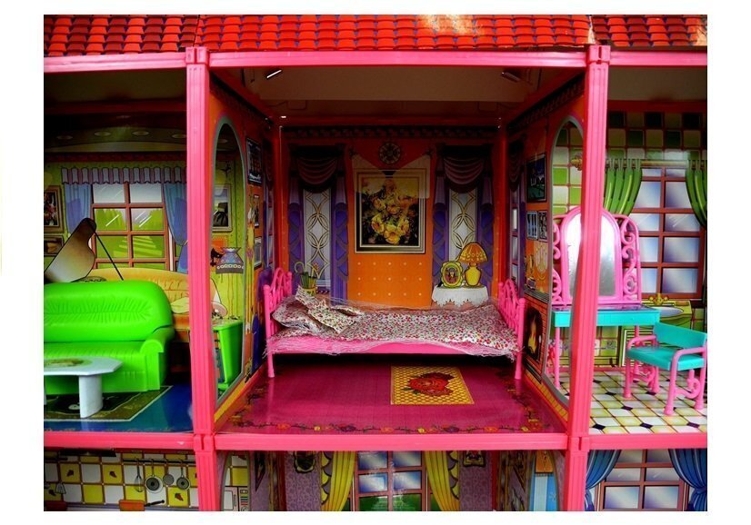 Hiiglaslik nukuvilla koos mööbliga цена и информация | Tüdrukute mänguasjad | kaup24.ee