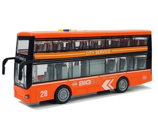 Двухэтажный автобус оранжевый цена и информация | Развивающий мелкую моторику - кинетический песок KeyCraft NV215 (80 г) детям от 3+ лет, бежевый | kaup24.ee