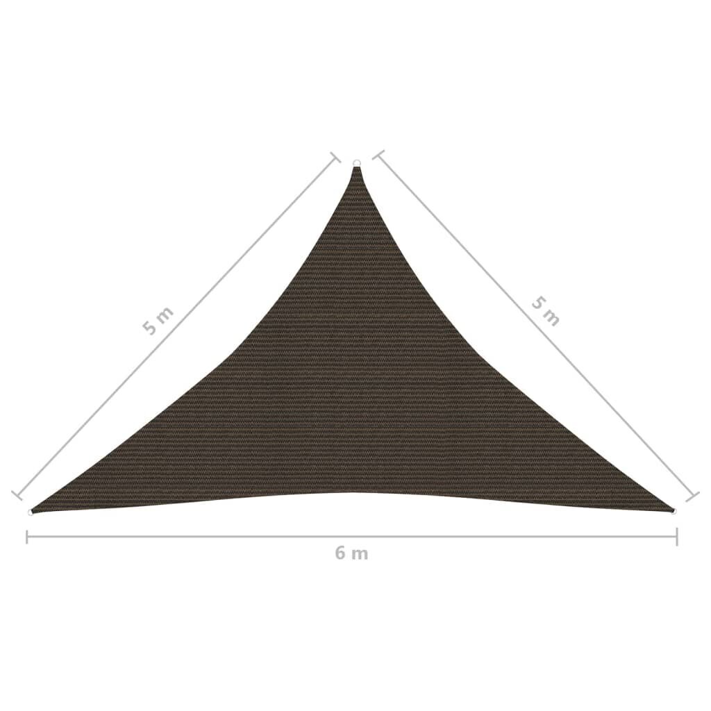 Päikesesirm, 5x5x6 m, pruun hind ja info | Päikesevarjud, markiisid ja alused | kaup24.ee