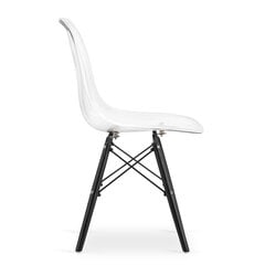 Набор из 4 стульев Osaka, белый/черный цена и информация | Стулья для кухни и столовой | kaup24.ee