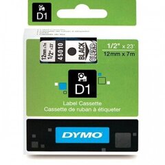 DYMO D1 Полоса 12 мм x 7 м черная на прозрачном цена и информация | Аксессуары для принтера | kaup24.ee