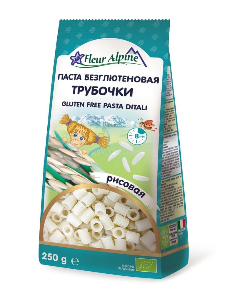 Gluteenivaba riisipasta TORUKESED Fleur Alpine kogu perele, 250 g hind ja info | Makaronid | kaup24.ee