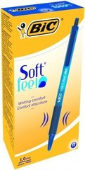 Ручки шариковые BIC SOFTFEEL CLIC 0,32 мм, синие, 12 шт. 914346 цена и информация | Письменные принадлежности | kaup24.ee