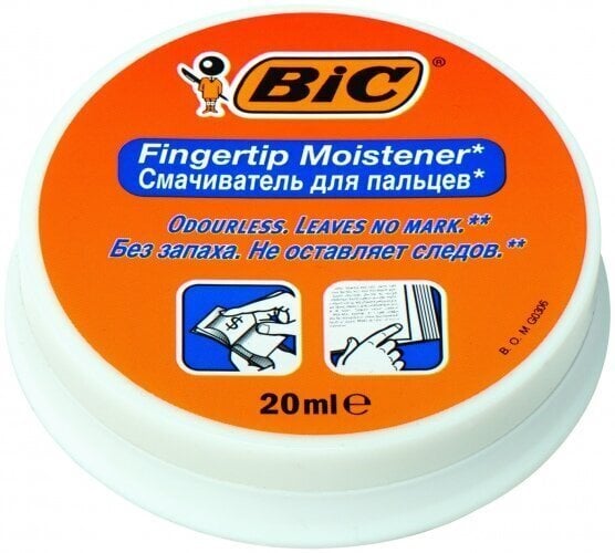 Niisutav sõrmekreem Bic Accounting Fingertip Moistener 20 ml, 6 tk pakendis, 897178 цена и информация | Kirjatarbed | kaup24.ee