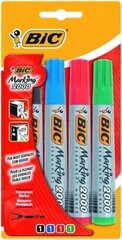 Перманентный маркер BIC ECO 2000 2-5 мм, 4 шт., 020040 цена и информация | Письменные принадлежности | kaup24.ee