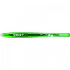 STANGER Eraser Gel Pen 0.7 mm, green, 12 pcs 18000300078 hind ja info | Kirjutusvahendid | kaup24.ee