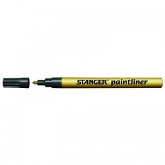 <div class="imported_description">
<p><strong>Маркер Stanger Paintliner золотистого цвета, 1-2 мм, в упаковке 10 шт. 210008 </strong><br />
<br />
Водостойкая, не выцветает и непрозрачна на многих материалах, не имеет резкого запаха, с насыщенным цветом, быстросохнущая перманентная краска. Подходит для перманентной маркировки сухих поверхностей, таких как бумага, картон, дерево, кожа, текстиль, стекло, металл, окрашенные поверхности и большая часть пластиков.</p>
</div>
 цена и информация | Письменные принадлежности | kaup24.ee