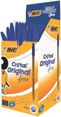 Pastapliiats BIC CRISTAL FINE sinine, 50 tk 134478 цена и информация | Письменные принадлежности | kaup24.ee