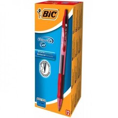 Geelpliiats BIC Gel-ocity BX12, punane, 12 tk hind ja info | Kirjutusvahendid | kaup24.ee