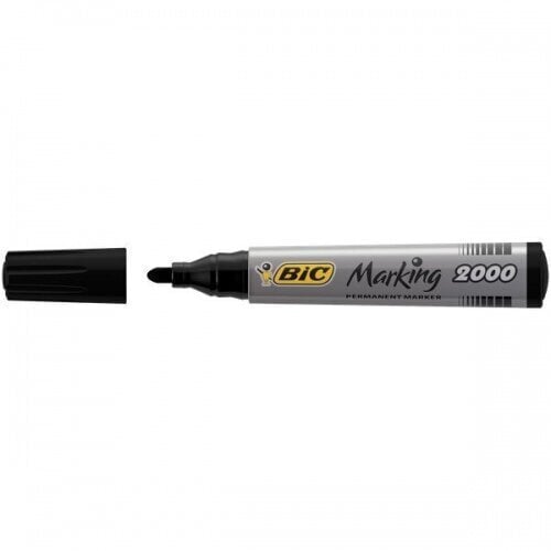 Püsimarker "ECO 2300" BIC 4-5 mm, must, pakendis 1 tk (000095) цена и информация | Kirjatarbed | kaup24.ee