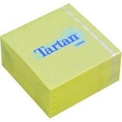 Märkmepaberid Tartan, 76x76mm, kollane (400) 0717-301 hind ja info | Vihikud, märkmikud ja paberikaubad | kaup24.ee