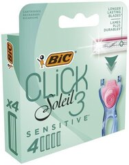 Raseerija BIC Shaving heads SOLEIL CLICK SENSITIVE (4 tk) hind ja info | Raseerimisvahendid | kaup24.ee