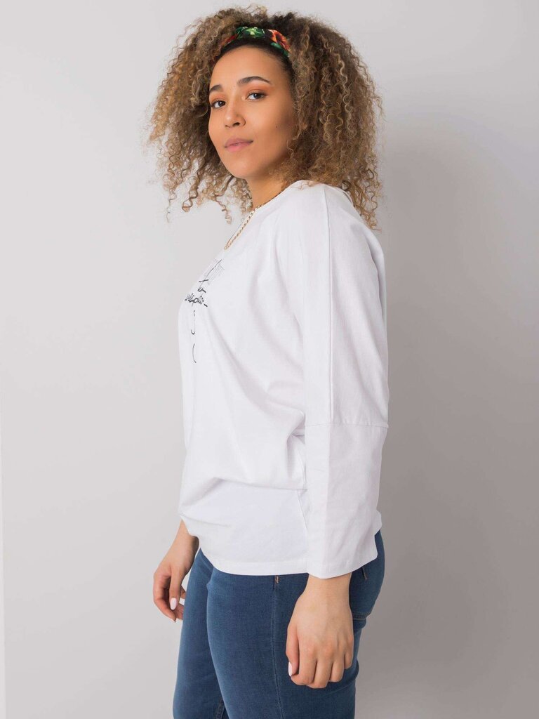 Valge puuvillane pluus hind ja info | Naiste pluusid, särgid | kaup24.ee