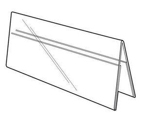 Töölaua visiitkaart 150 / 75x210 mm, А5, kahepoolne, läbipaistev, 0,8 mm (telk) hind ja info | Kirjatarbed | kaup24.ee