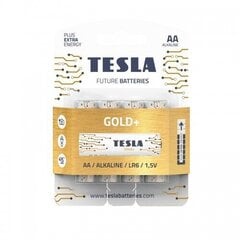 Battery Tesla AA Gold+ Alkaline LR06 2700 mAh 4 pcs цена и информация | Батарейки | kaup24.ee