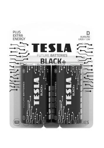 Aku Tesla D Black + LR20, 2 tk цена и информация | Patareid | kaup24.ee