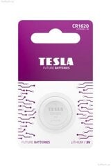 Battery Tesla CR1620 Lithium 60 mAh (1 pcs) Batteries are designed for small electronic devices, such as watches, calculators, backup backlights, remote controls, blood pressure monitors and car alarms. цена и информация | Батарейки | kaup24.ee