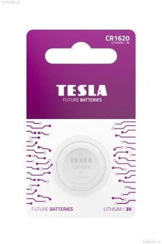 Battery Tesla CR1620 Lithium 60 mAh (1 pcs) Batteries are designed for small electronic devices, such as watches, calculators, backup backlights, remote controls, blood pressure monitors and car alarms. hind ja info | Patareid | kaup24.ee